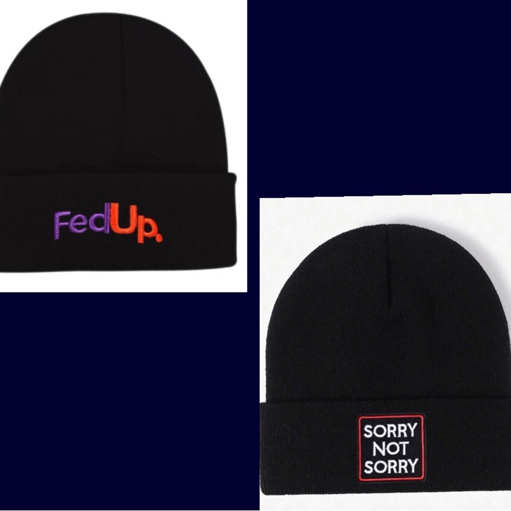New “Let’s Keep It Real” Embroidered Beanies - Picture 3 of 11